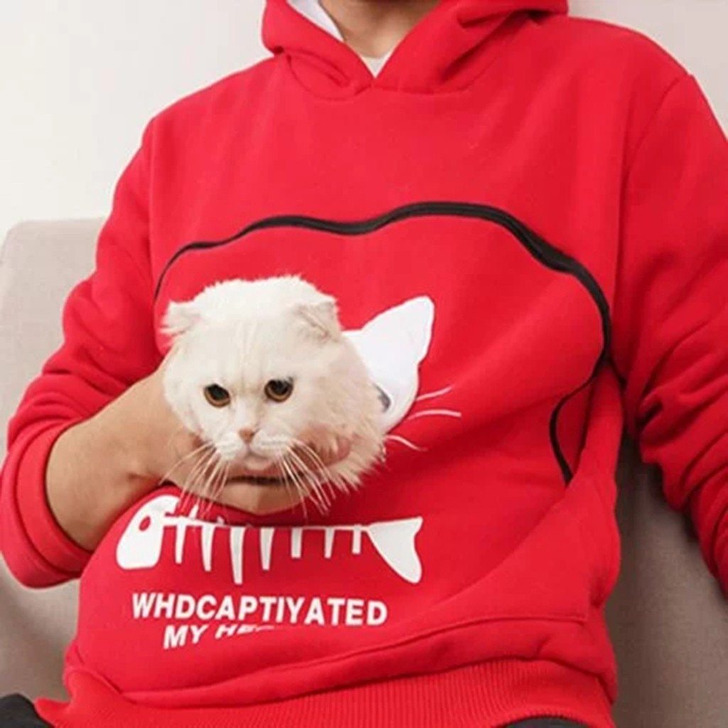 pets : Gezellige Hoodie met Zak voor Knuffelen met Huisdieren in van Pantino