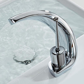 home & garden : Moderne Gebogen Watervalkkraan - Badkamer Wastafel Design - RVS in van Pantino