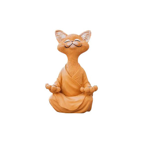 home & garden : Beeldje van Boeddha Kat Katten - Grijs in van Pantino