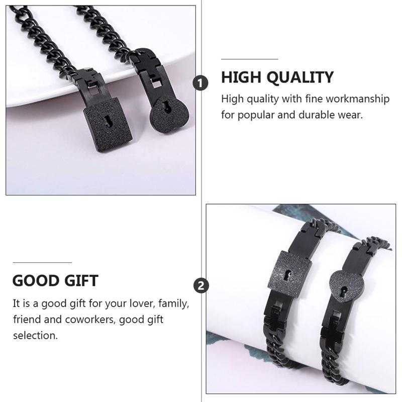 Koppelarmband Roestvrij Staal Slot & Sleutel | Voor Hem en Haar