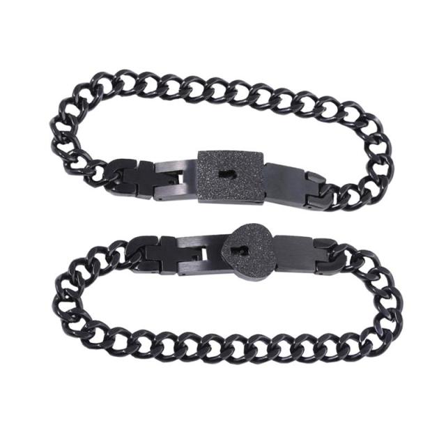 Koppelarmband Roestvrij Staal Slot & Sleutel | Voor Hem en Haar