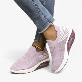 Sneakers : Denim Instappers voor Vrouwen in Lilas clair van Pantino