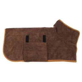 pets : HugDry - Honden Handdoek - Groen in Bruin van Pantino