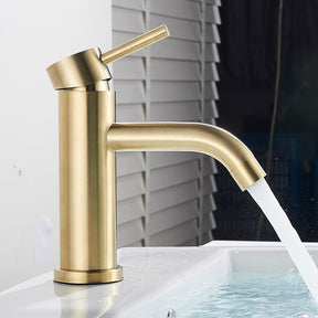 home & garden : Moderne Badkraan in Geborsteld Goud - Acel in van Pantino
