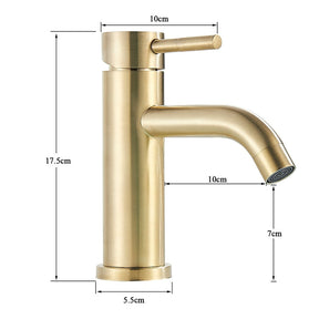 home & garden : Moderne Badkraan in Geborsteld Goud - Acel in van Pantino
