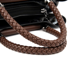 bags : Luxe Leren Handtas Dames Groen - Tijdloos Chique Design - Echt Leer in van Pantino