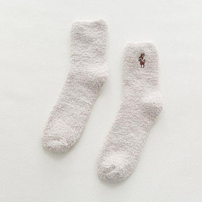 Socks : Gezellige Katoenen Sokken Honden Katten - Mintgroen - Kat in Beige - Reeënkal van Pantino