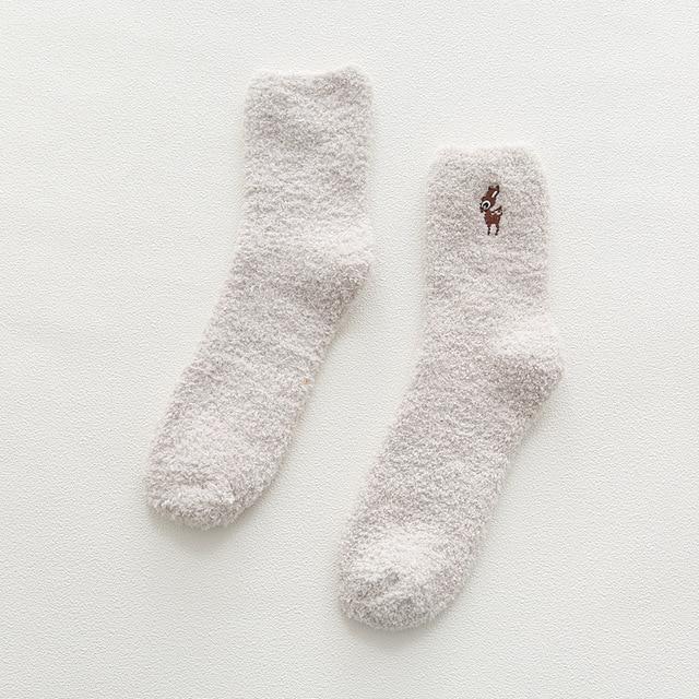 Socks : Gezellige Katoenen Sokken Honden Katten - Mintgroen - Kat in Beige - Reeënkal van Pantino