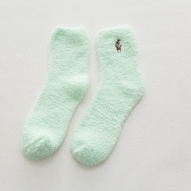 Socks : Gezellige Katoenen Sokken Honden Katten - Mintgroen - Kat in Mintgroen - Reeënkal van Pantino