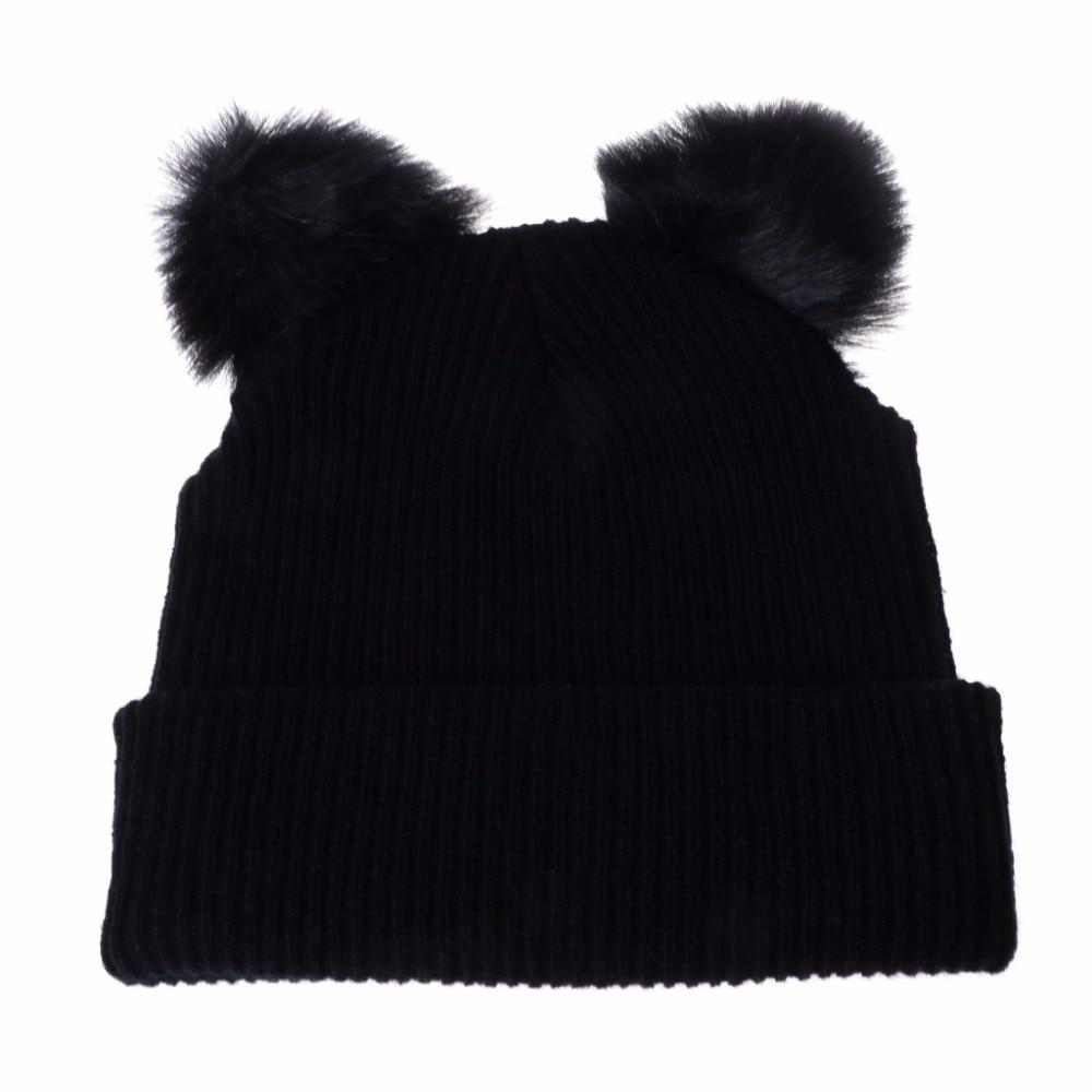 Beanie : Gebreide Muts met Kattendesign in van Pantino