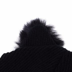 Beanie : Gebreide Muts met Kattendesign in van Pantino