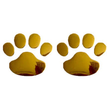 pets : 3D Auto Poot Sticker Honden - Zilver in Goud van Pantino