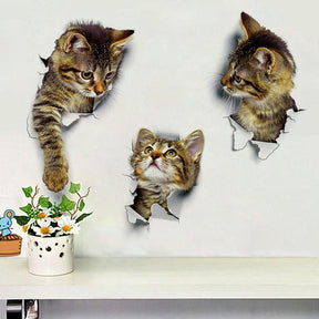 home & garden : 3D Kat Sticker Muursticker Honden Katten in van Pantino