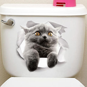 home & garden : 3D Kat Sticker Muursticker Honden Katten in Katze3 van Pantino