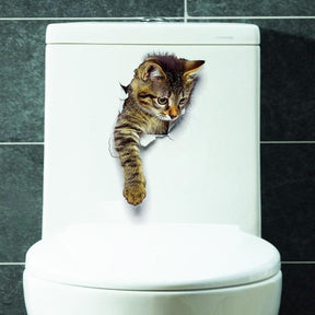 home & garden : 3D Kat Sticker Muursticker Honden Katten in Katze10 van Pantino