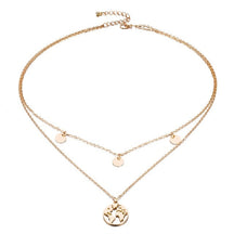 Necklace : Wereldbol Ketting Deluxe - Goudkleurig in Goudkleurig van Pantino