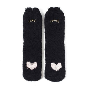 Socks : Gezellige Katoenen Sokken Honden Katten - Mintgroen - Kat in van Pantino