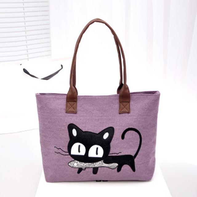bags : Stijlvolle Strandtas voor Katten - Beige in Paars van Pantino