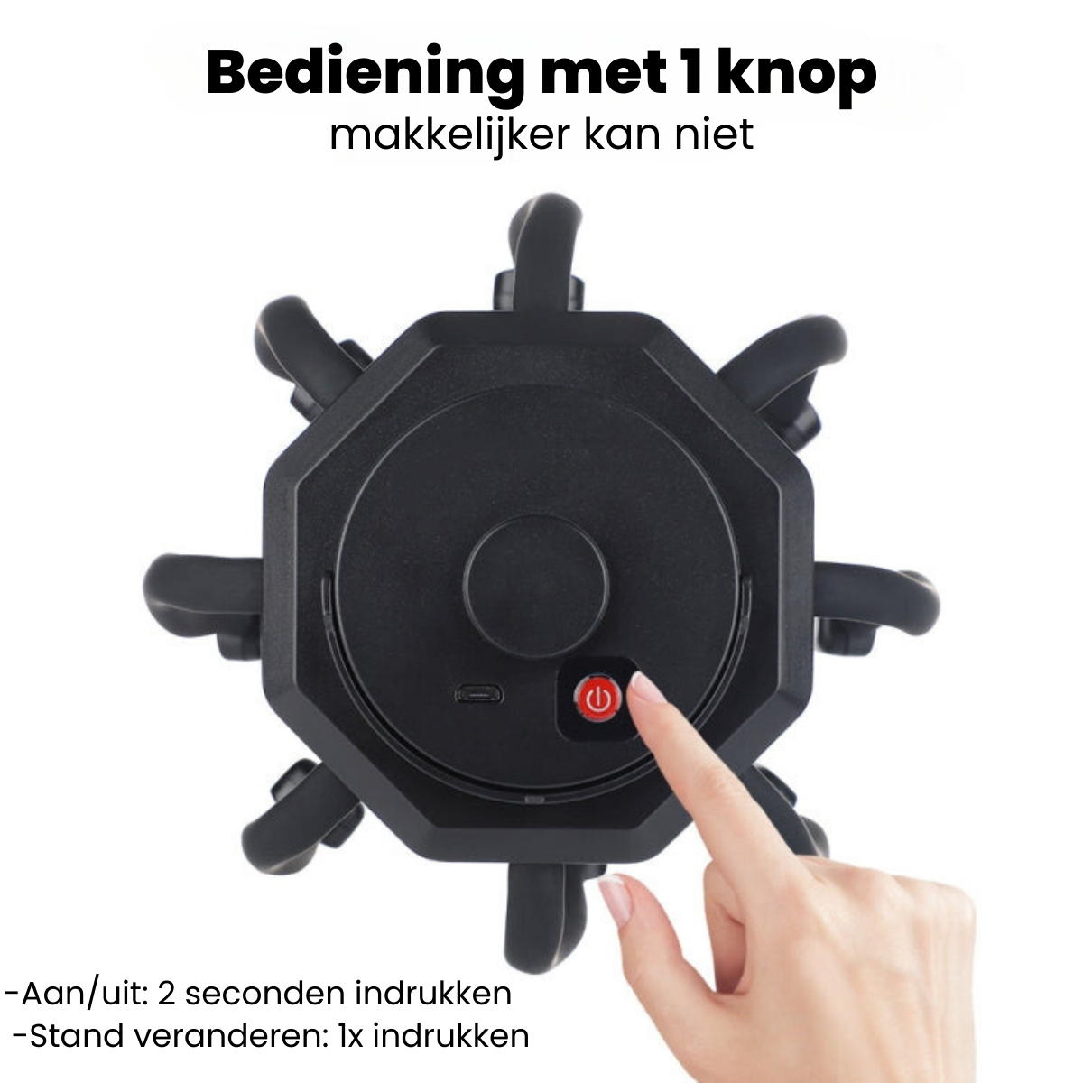 gadgets : Hoofdmassage Pro - Gun Jezelf Ontspanning - Zwart in van Pantino