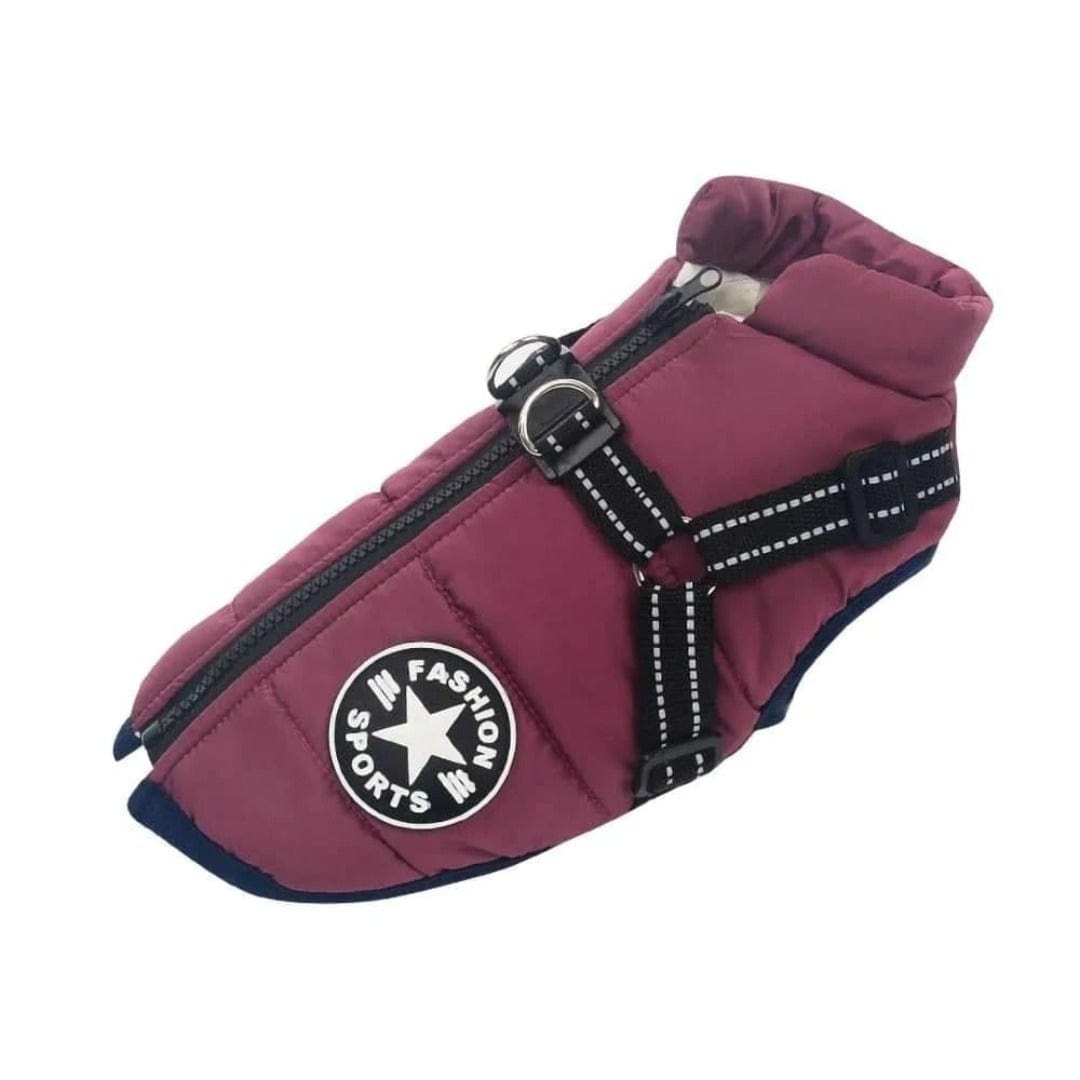 pets : PupSkiPro - Waterdicht Jacket Harnas - Blauw in Paars van Pantino