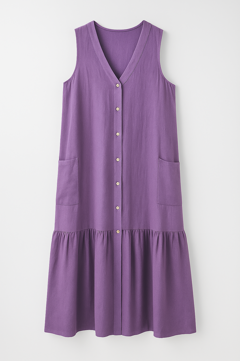 Dresses : Strandjurk mouwloos van soepele stof Dames in Viola van Pantino