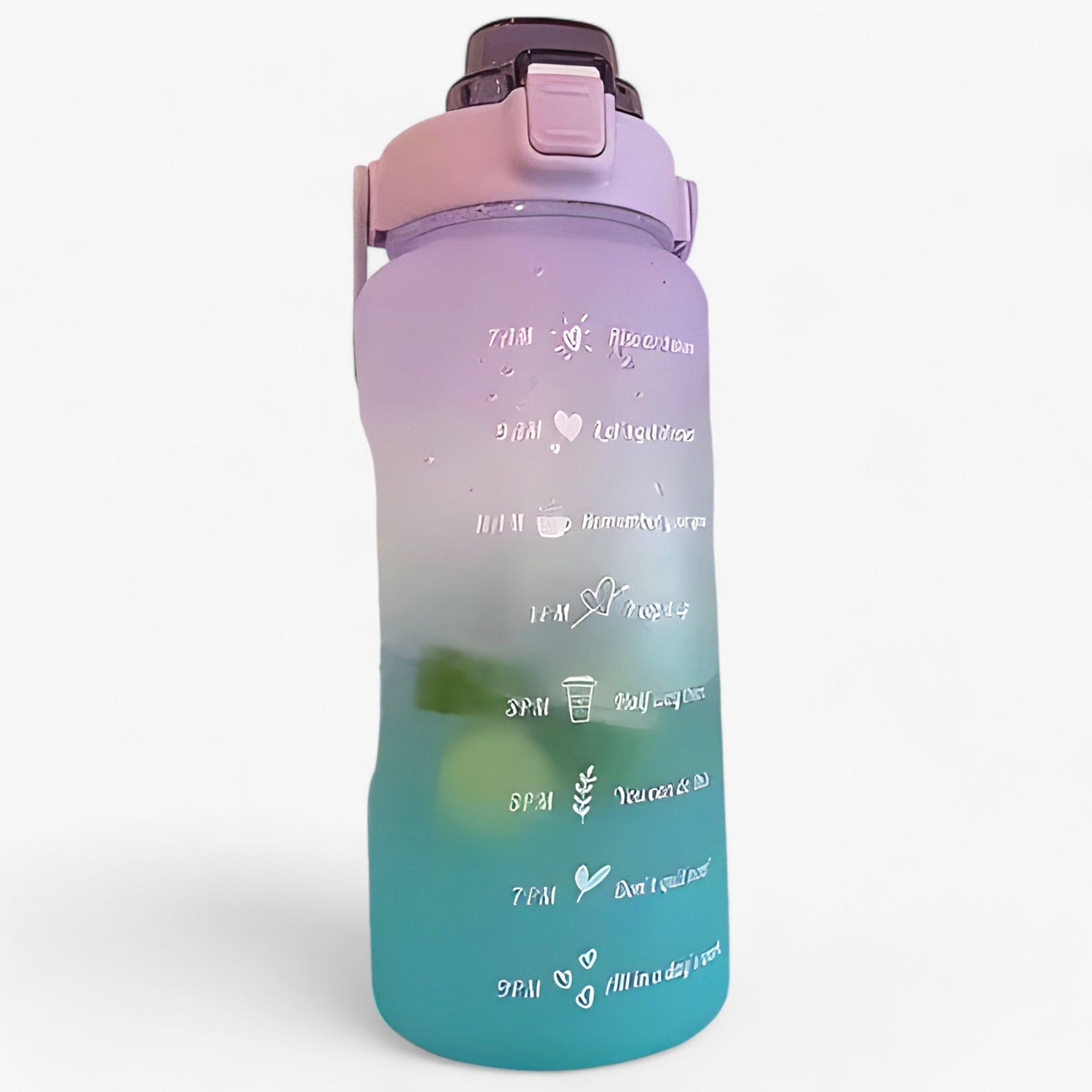 other : HydroMax - Grote Waterfles - Grote Capaciteit voor Hydratatie de Hele Dag door in 2L Violet Groen van Pantino