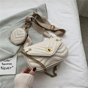 bags : Crossbody Tas Beige - Trendy Casual met Portemonnee in van Pantino