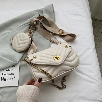 bags : Crossbody Tas Beige - Trendy Casual met Portemonnee in van Pantino