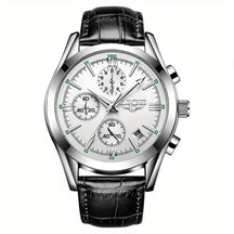 watches : Horloge Roos Goud Zwart - QuartzWatch - Luxueus Militair in Zilver Wit van Pantino