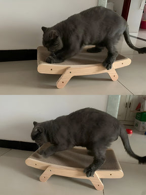 pets : Houten Kattenkrabplank - Multifunctionele Verwijderbare Design - Hout in van Pantino
