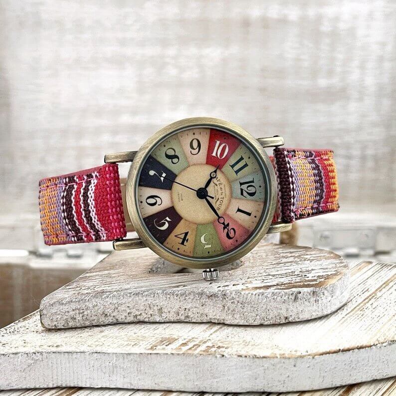 watches : Horloge Paars - Benny Watch - Retro in van Pantino