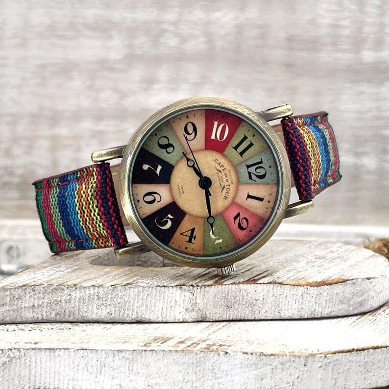 watches : Horloge Paars - Benny Watch - Retro in van Pantino