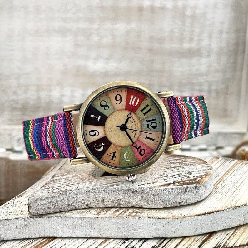watches : Horloge Paars - Benny Watch - Retro in van Pantino