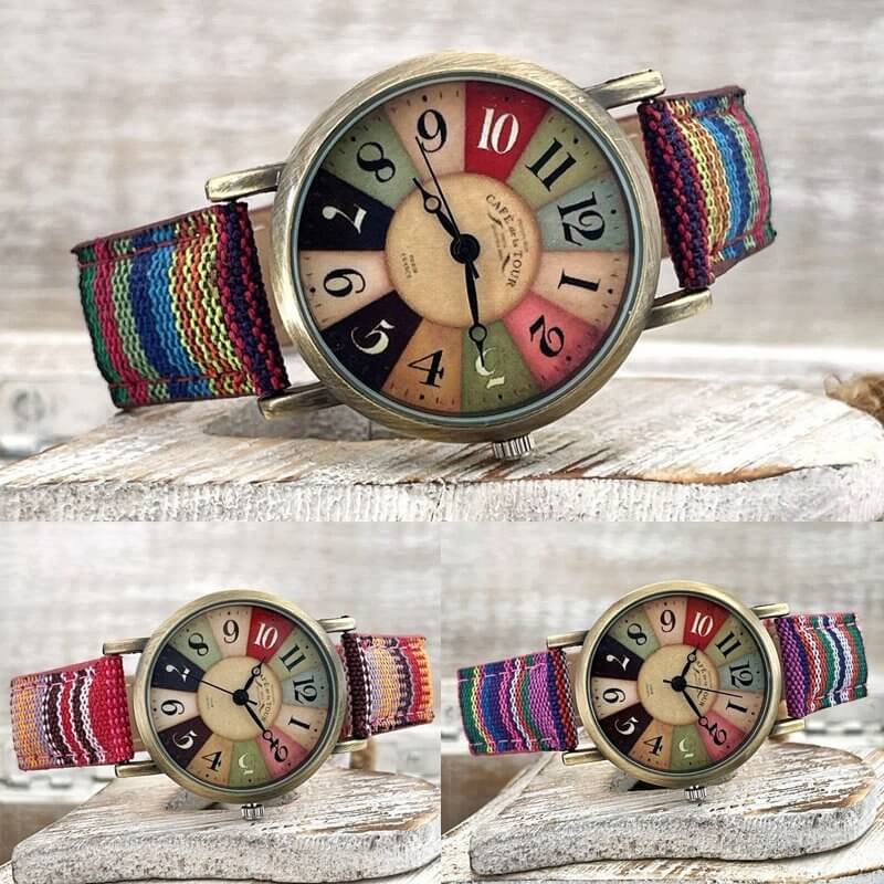 watches : Horloge Paars - Benny Watch - Retro in van Pantino