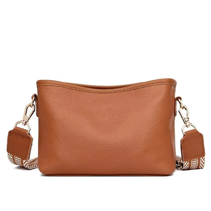 bags : Elegante Schoudertas Dames Grijs - Stijlvol Dagelijks Gebruik - PU-Leer in Bruin van Pantino