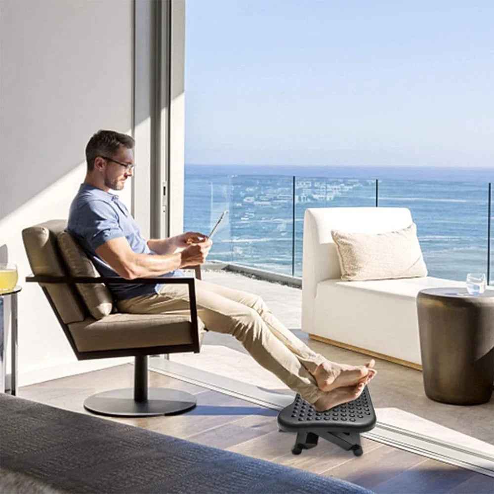 Voetensteun Ergonomisch Verstelbaar Bureau Linnen