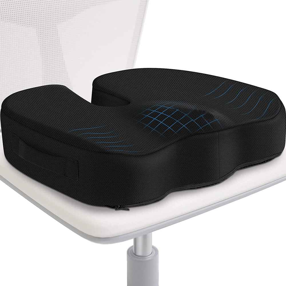 Ergonomisch Kussen Ischias & Lumbaal van Premium Traagschuim - Kantoor/Auto