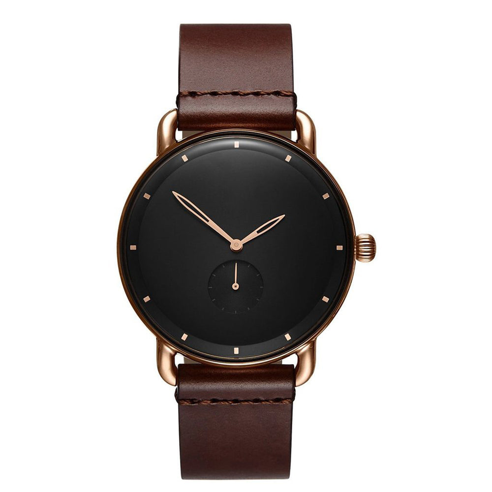 watches : Champion Horloge Roestvrij Staal Goud 41mm in Donker-Bruin van Pantino
