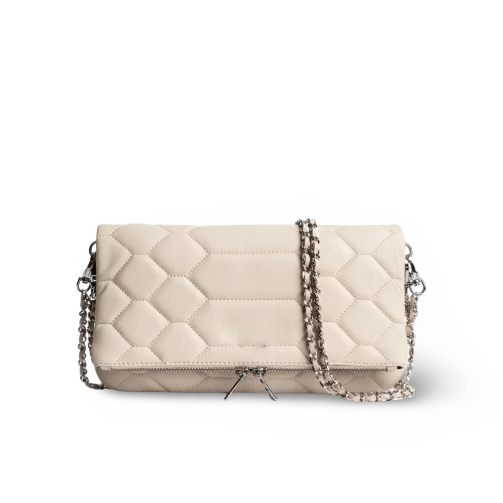 bags : Luxe Schoudertas Dames - Zwart in Beige van Pantino