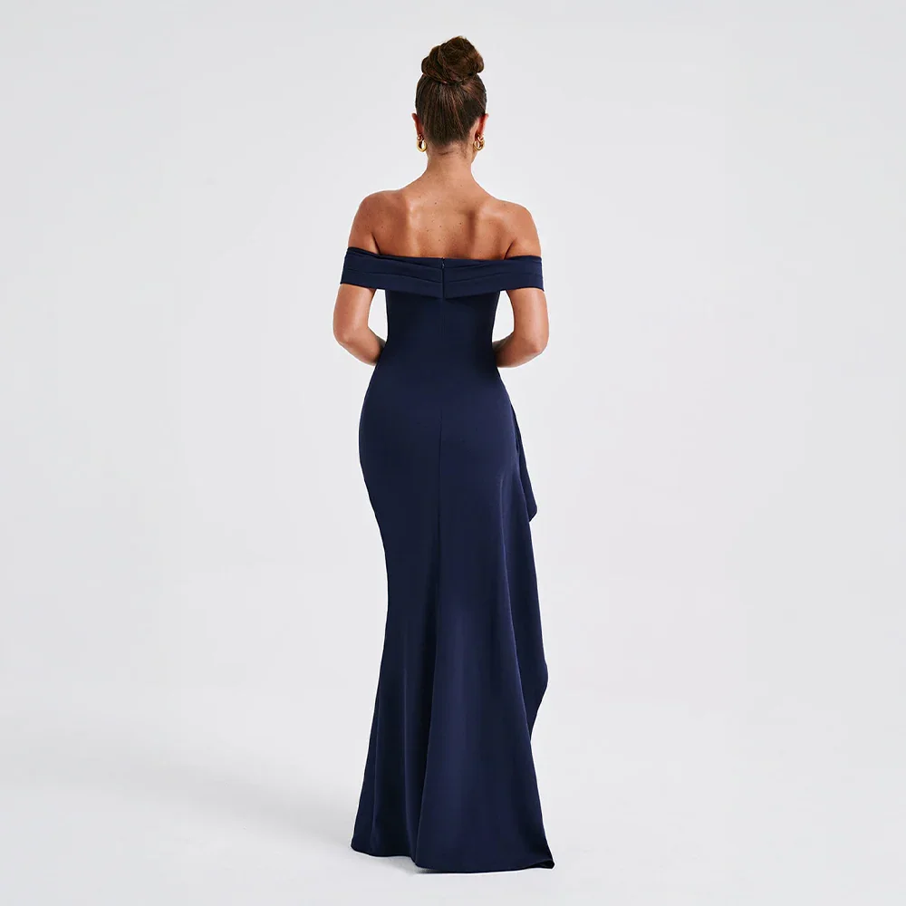 Maxi dresses : Robe Longue Femme Épaules Dénudées & Fente Élégante - Idéale Soirée/Cérémonie in van Pantino