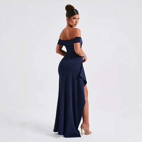 Maxi dresses : Robe Longue Femme Épaules Dénudées & Fente Élégante - Idéale Soirée/Cérémonie in van Pantino