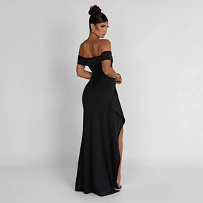 Maxi dresses : Robe Longue Femme Épaules Dénudées & Fente Élégante - Idéale Soirée/Cérémonie in van Pantino