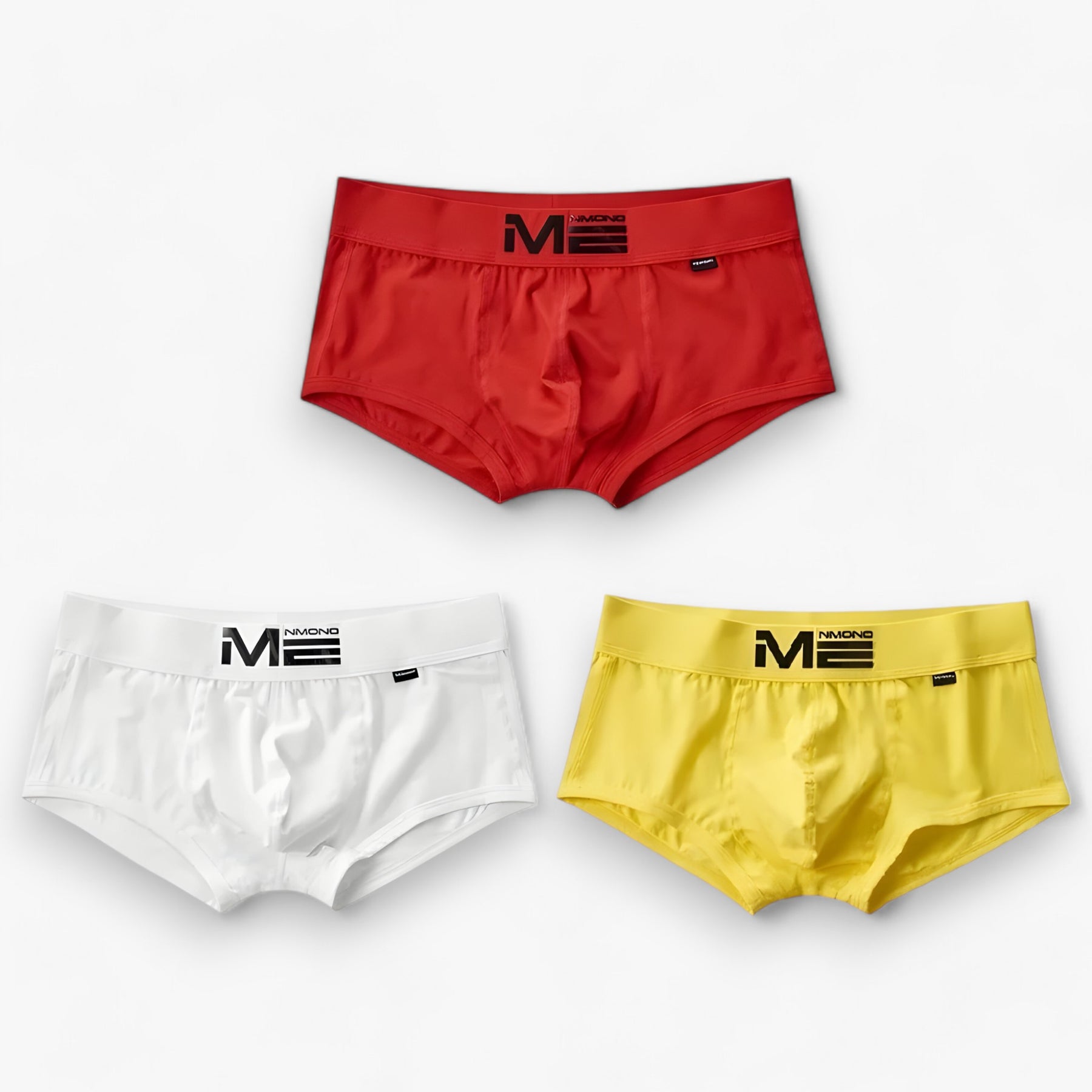 Men's Sport Boxershorts : Heren Boxershorts - Ademend & Comfortabel - Blauw, Oranje, Geel Multipack (3+3 Gratis) in rood wit geel van Pantino