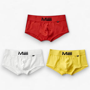 Men's Sport Boxershorts : Heren Boxershorts - Ademend & Comfortabel - Blauw, Oranje, Geel Multipack (3+3 Gratis) in rood wit geel van Pantino