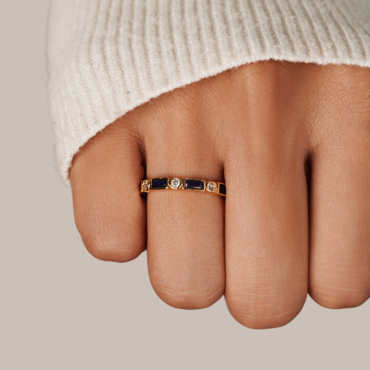 Ring : Royal Blue Adeline Crystal in van Pantino
