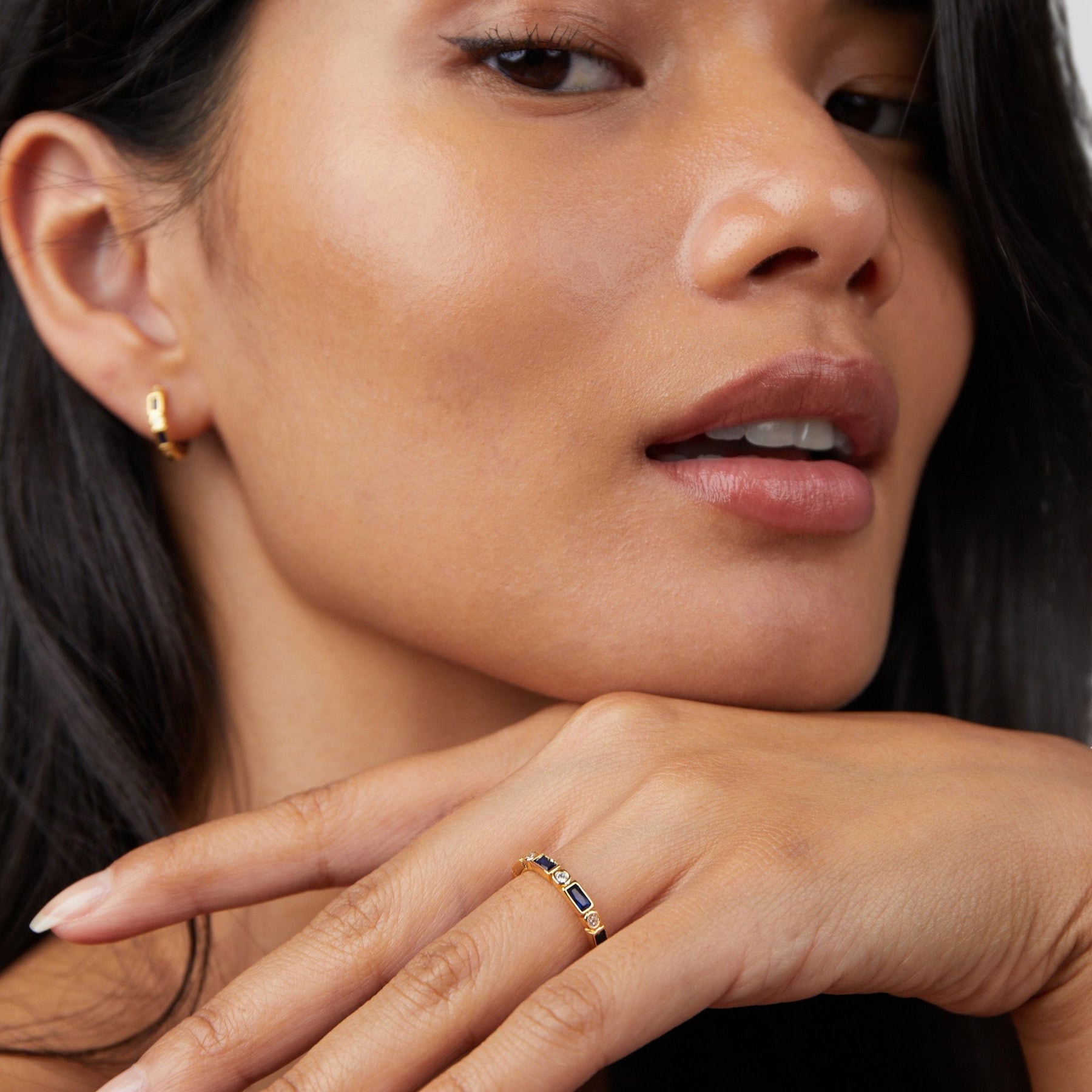 Ring : Royal Blue Adeline Crystal in van Pantino