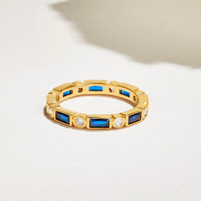 Ring : Royal Blue Adeline Crystal in 8 van Pantino