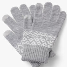 Gloves : Kunststof Handschoenen - Volledige Vinger Snit en Griprand voor de Winter - Khaki in Stijl 3 grijs Één maat van Pantino