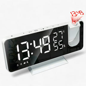 gadgets : Slimme Wecker - FM Radio & LED Display met 180° Uurprojectie - Zwart in van Pantino