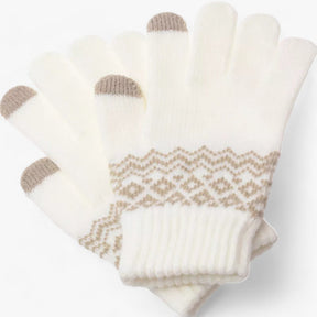 Gloves : Kunststof Handschoenen - Volledige Vinger Snit en Griprand voor de Winter - Khaki in Stijl 3 wit Één maat van Pantino